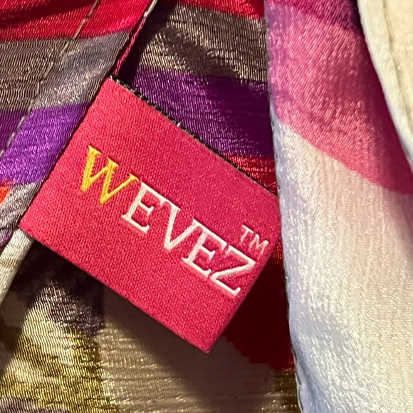 WEVEZ Silk Blend Reversible Boho Wide-leg pants - Picture 3 of 4